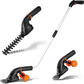 LIFERUN Grasschere mit Akku 7,2V 2000mAh, 2 in 1