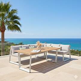 LifestyleGarden Jimmy Dininglounge Tisch 216x99cm