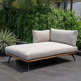 LifestyleGarden Pearl Daybed Aluminium/Teak/Olefin