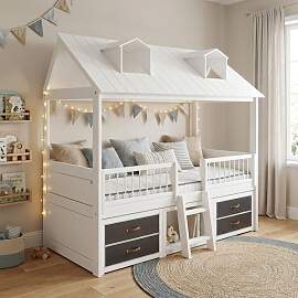 LIFETIME Hausbett Beachhouse Kiefer Massivholz mit 