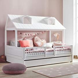 LIFETIME Hausbett Ferienhaus Kiefer Massivholz mit 