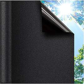 Lifetree Fensterfolie Blickdicht Schwarz, 90x300