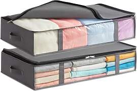 Lifewit 2 Stück 65L Unterbett Aufbewahrungsbox,