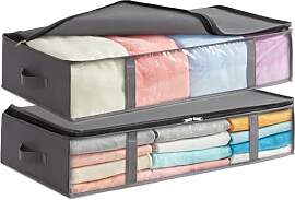Lifewit 2 Stück 90L Unterbett Aufbewahrungsbox,