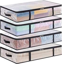 Lifewit 4 Stück Transparente Plastik Unterbett