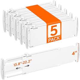 Lifewit 5 Stück Schubladentrenner, Verstellbar