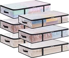 Lifewit 6 Stück Transparente Plastik Unterbett