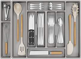 Lifewit Besteckkasten, 71.6 x 42 cm Besteckeinsatz 