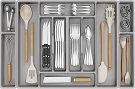 Lifewit Besteckkasten, 81.6 x 42 cm Besteckeinsatz 
