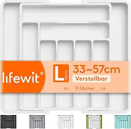 Lifewit Besteckkasten für Schublade,