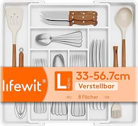 Lifewit Besteckkasten für Schubladen 40 50,
