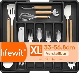 Lifewit Besteckkasten für Schubladen,