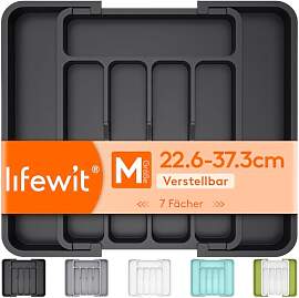 Lifewit Besteckkasten für Schubladen,