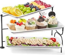 Lifewit Etagere 3 Etagen mit 36 x 17 cm/14x 6.5