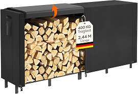 Lifewit Kaminholzregal Metall, Brennholzregal