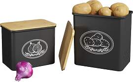 Lifewit Kartoffel Aufbewahrungsbox, 2er Set Große 