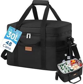 Lifewit Kühltasche 30L 50 Dosen, Faltbar