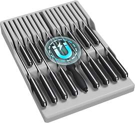 Lifewit Magnetischer Messerhalter Schublade für