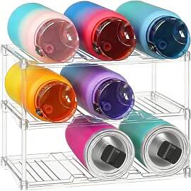 Lifewit Stapelbarer Flaschenorganizer aus
