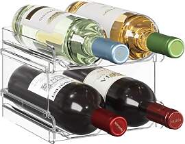 Lifewit Stapelbares Weinregal aus Kunststoff für