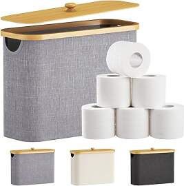 Lifewit Toilettenpapier Aufbewahrungskorb, Bambus