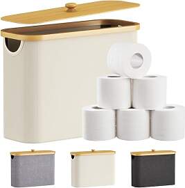Lifewit Toilettenpapier Aufbewahrungskorb, Bambus