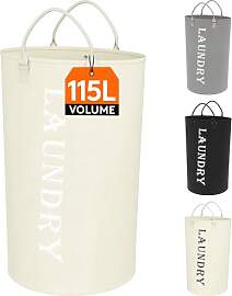 Lifewit Wäschekorb 115 L, X-Large Wäschekorb,