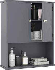 LIFEZEAL Badezimmerschrank Hängend, Hängeschrank 