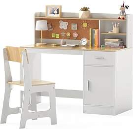 LIFEZEAL Kinderschreibtisch mit Stuhl Set,