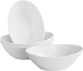 LIFVER Salatschüssel Set Porzellan 1060ml,