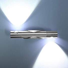 Lightess LED Wandleuchte Innen Wandspots Silber