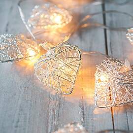 Lights4fun 10er LED Lichterkette mit