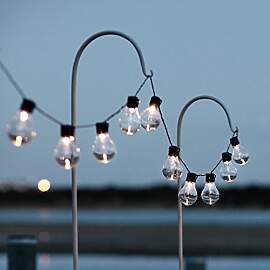 Lights4fun 20er LED Solar Party Lichterkette