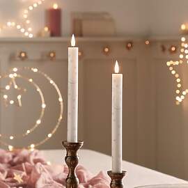 Lights4fun 2er Set LED TruGlow® Mond und Stern