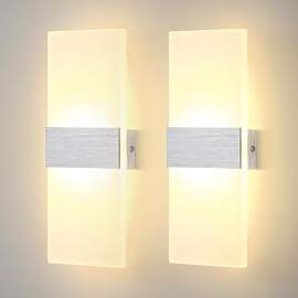 Lightsjoy 2x 12W LED Wandlamp Innen Moderne