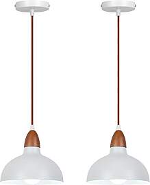LIGKIN 2 Stück Vintage Pendelleuchte Industrial