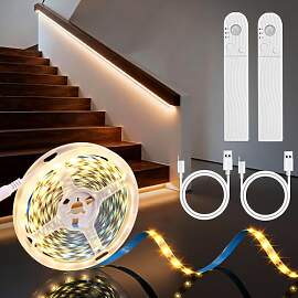 LIHAO LED Streifen mit Bewegungsmelder 5M 120 LED