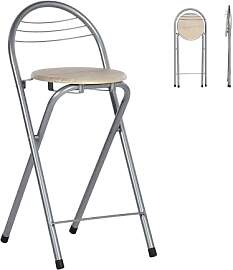 Liink1Ga 2er Set Barhocker Klappbar mit Lehne,