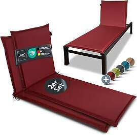 LILENO HOME 2er Set Sonnenliege mit Rollen,