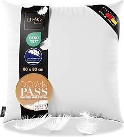 LILENO HOME 3-Kammer Daunenkissen 80x80 -