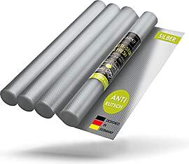 LILENO HOME Schubladenmatte 50x150 cm (Silber) 4er 
