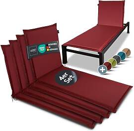 LILENO HOME Sonnenliege Auflage als [4er Set -