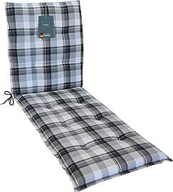 LILENO HOME Sonnenliege Rollliege in Karo Grau -