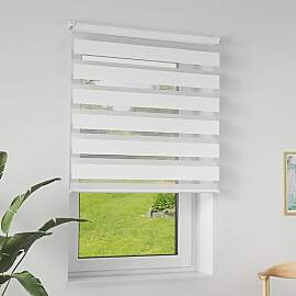 LILIIN 70x120cm Doppelrollo klemmfix ohne Bohren,