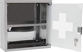 LILIIN Medizinschrank Abschließbar Edelstahl,