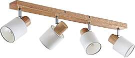 Lindby Deckenlampe Holz Textil, Stoff