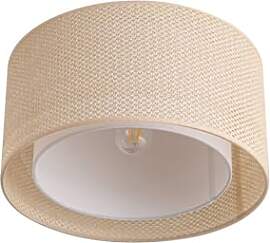 Lindby Deckenleuchte Ø 40 cm, Deckenlampe Textil