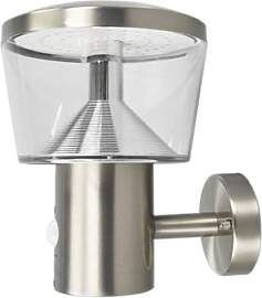 Lindby Edelstahl LED Wandlampe aussen mit