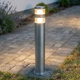 Lindby Edelstahl LED Wegeleuchte, Pollerleuchte 60 