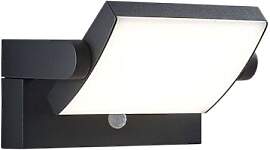 Lindby LED Wandleuchte außen 340°schwenkbar, mit 
